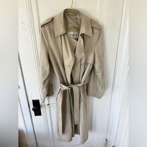 Vintage cream trench coat